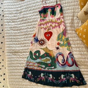 Spaghetti strap midi sundress